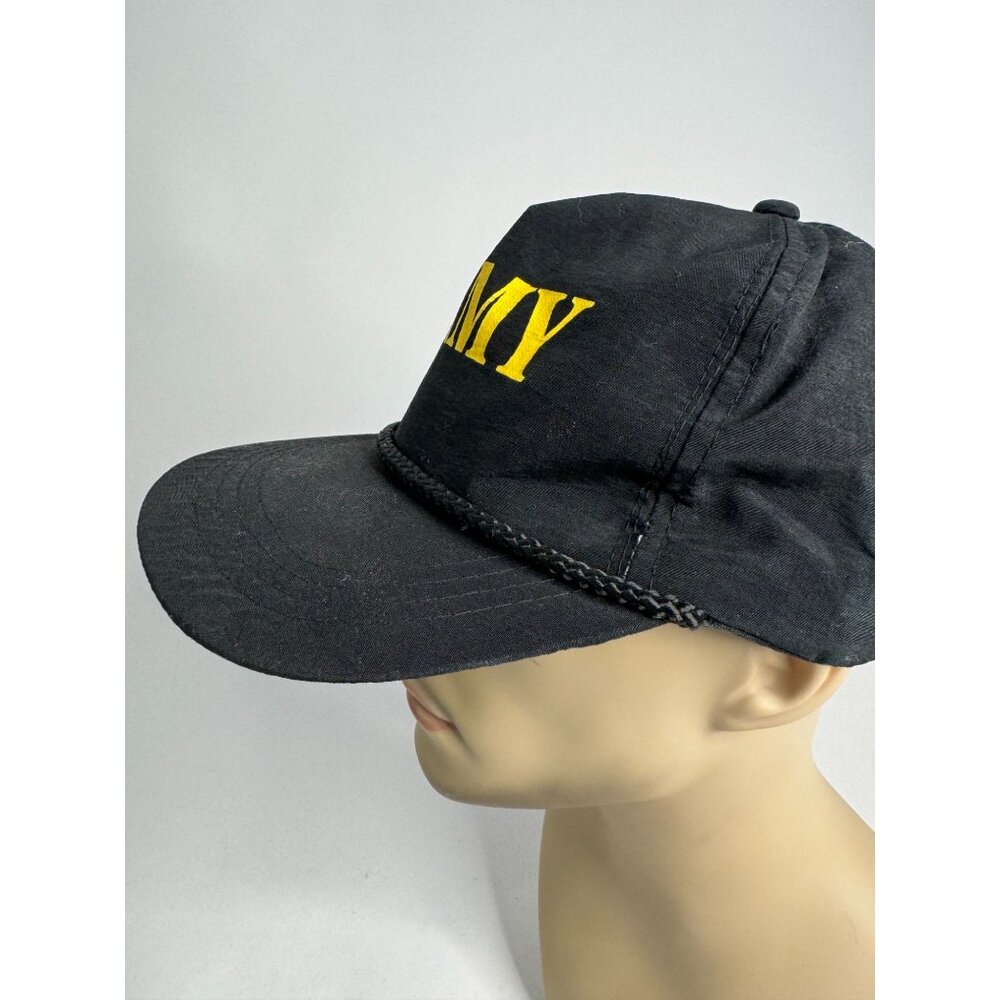 Army Logo Black Nylon Snapback Hat By Yupoong - Picture 14 of 16